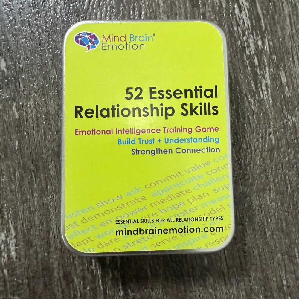 Mind Brain Emotion Relationship Skills Game Green EQ Training Cards Dr Jenny Woo